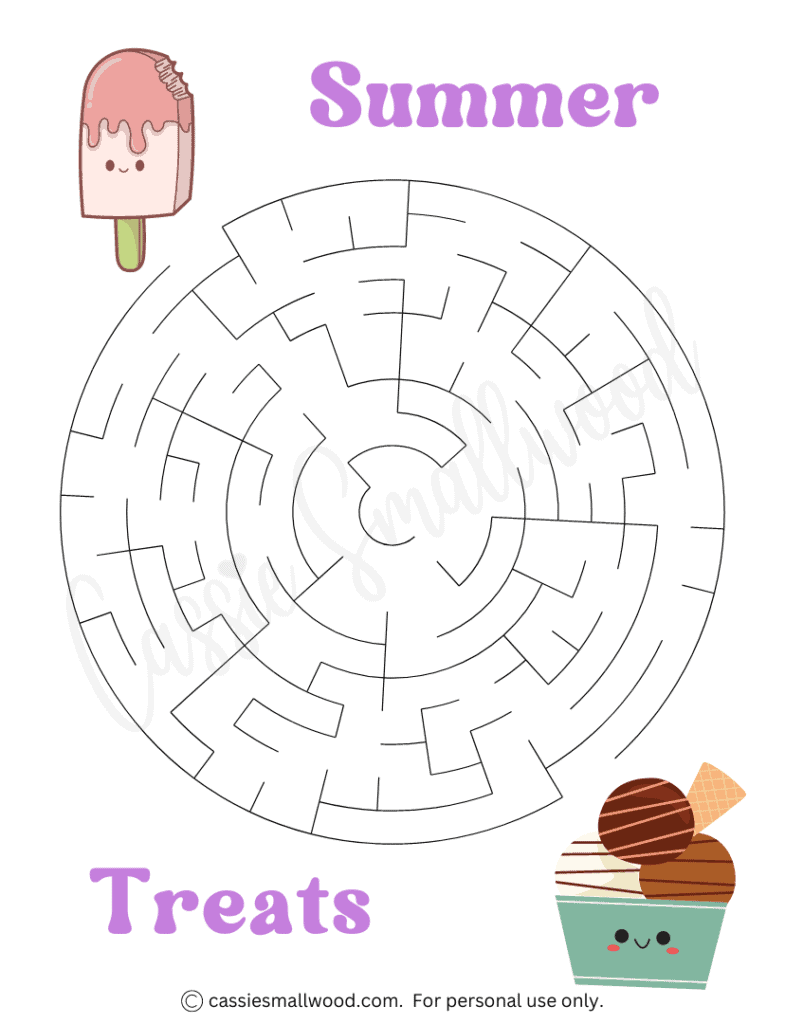 12 Summer Maze Worksheets Free Printable Cassie Smallwood