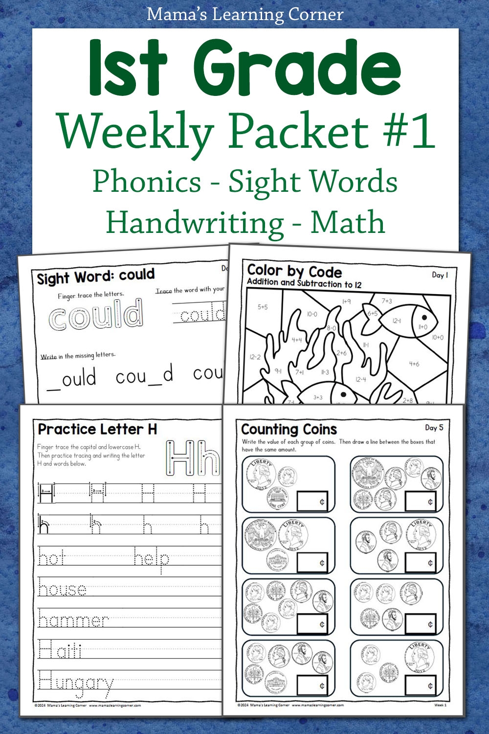 free printable activities for first graders