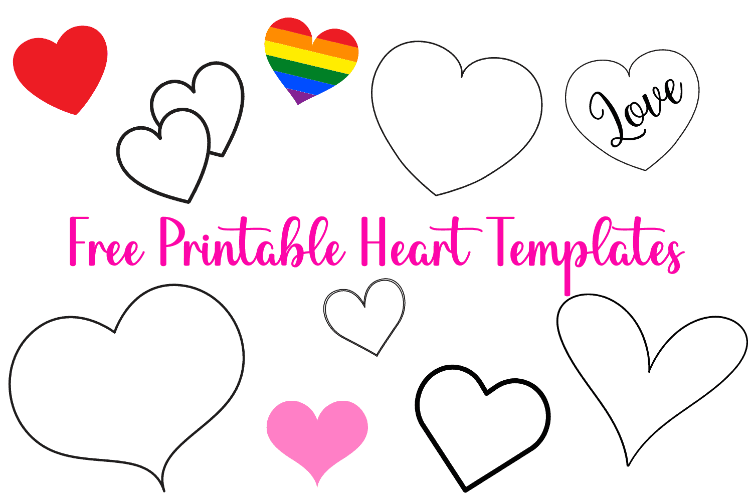 free printable heart patterns