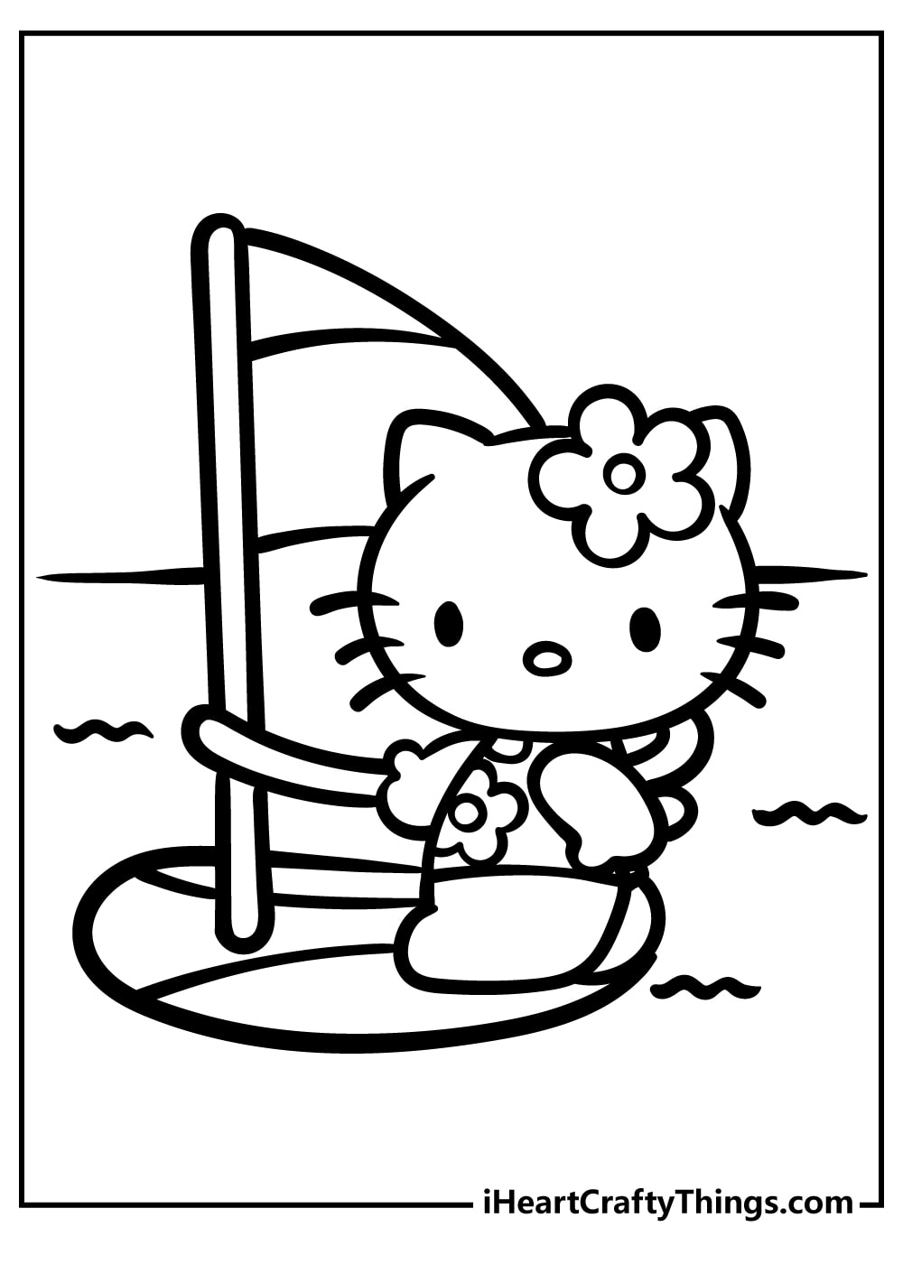hello kitty coloring pages free printable