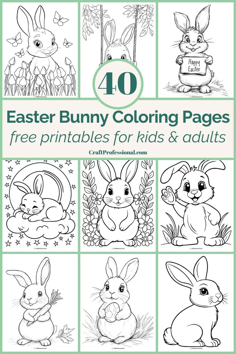 free easter printable coloring pages