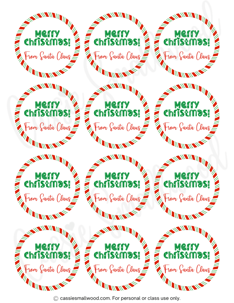 400 CUTEST Printable Christmas Tags Free PDF Cassie Smallwood