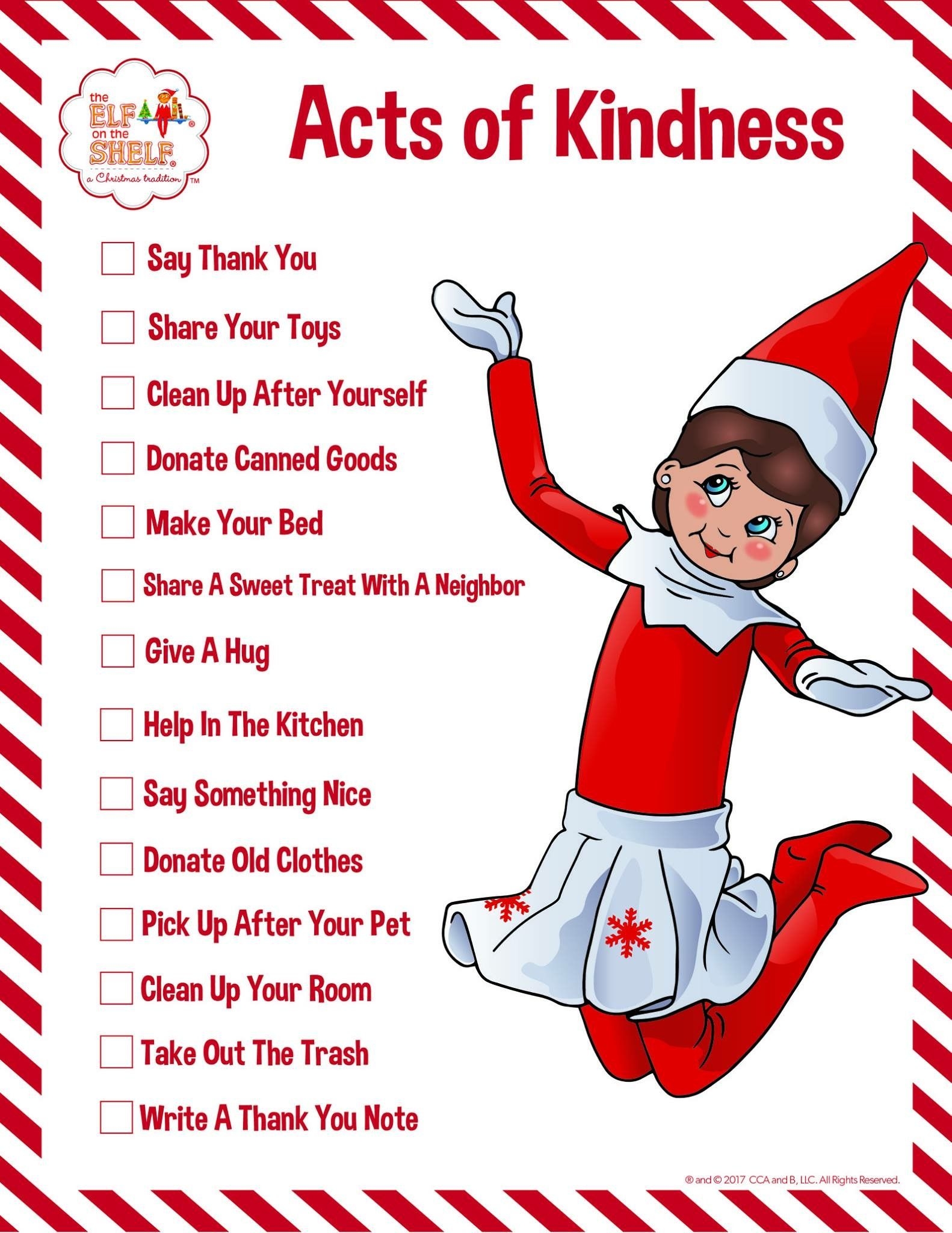 elf on the shelf free printables