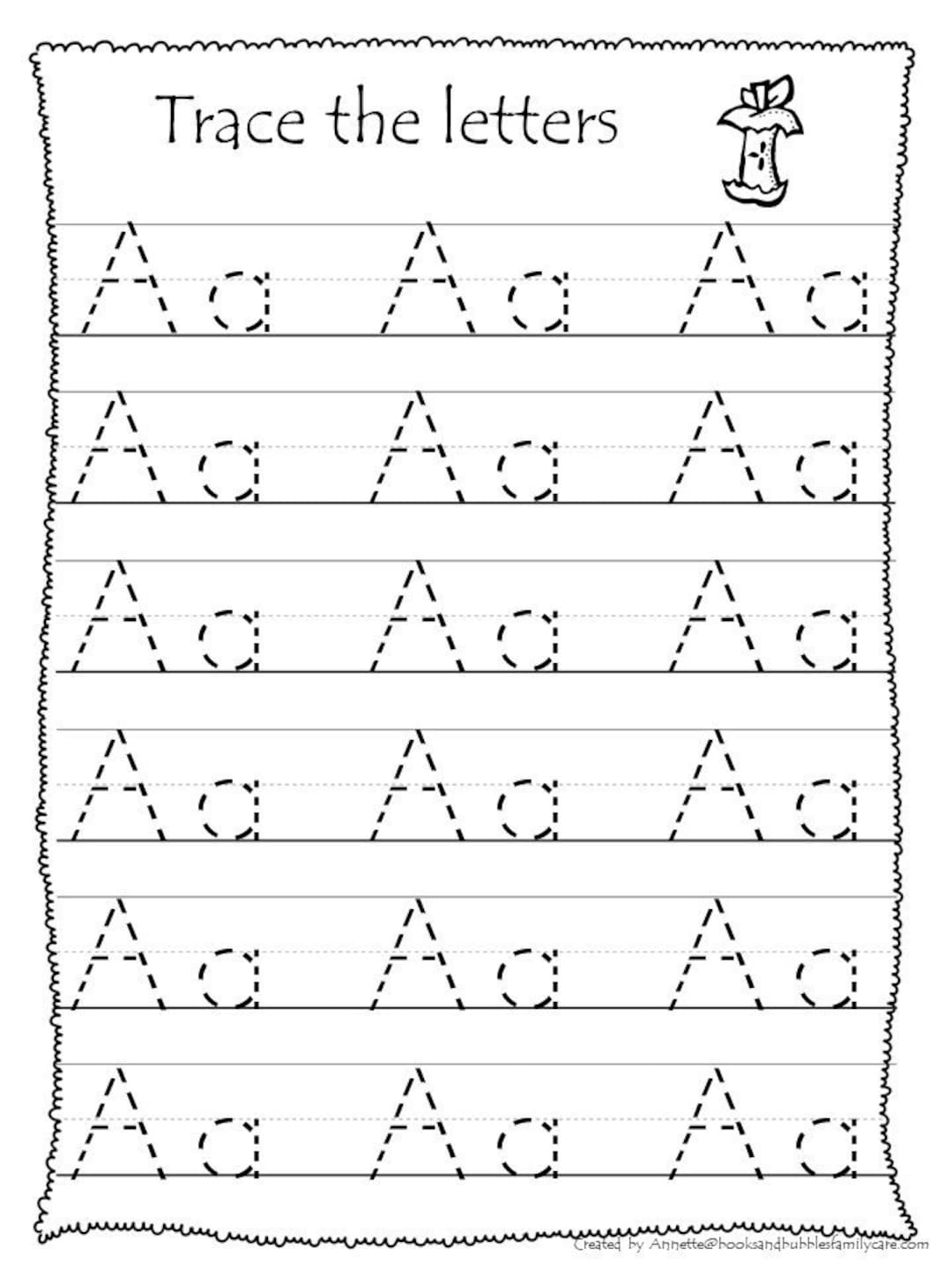 Alphabet Tracing Worksheets Preschool kdg Phonics 26 Printable Pages Etsy
