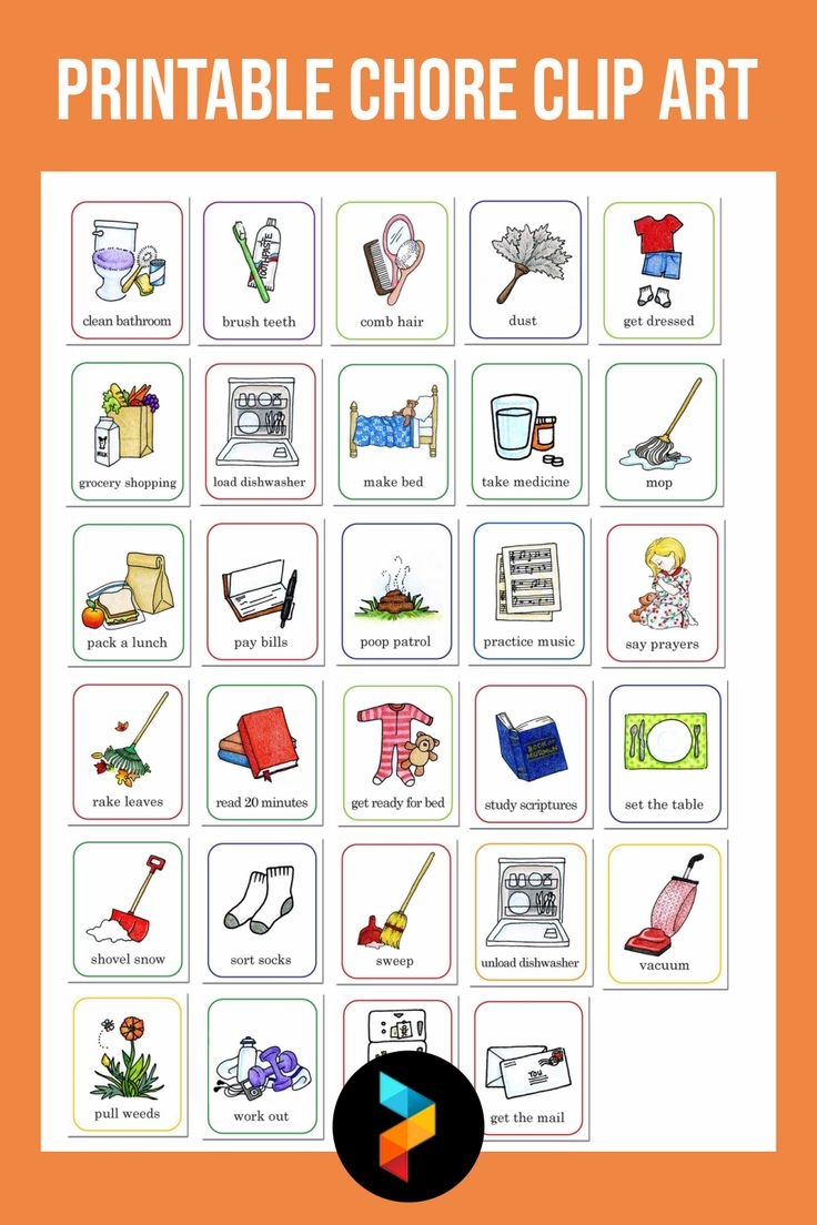 Chore Clip Art 10 Free PDF Printables Printablee Chore Clip Art 10 Free PDF Printables Printablee