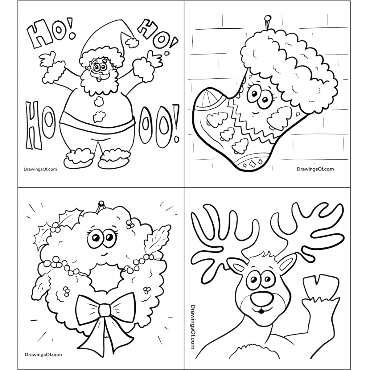 christmas printables free coloring pages