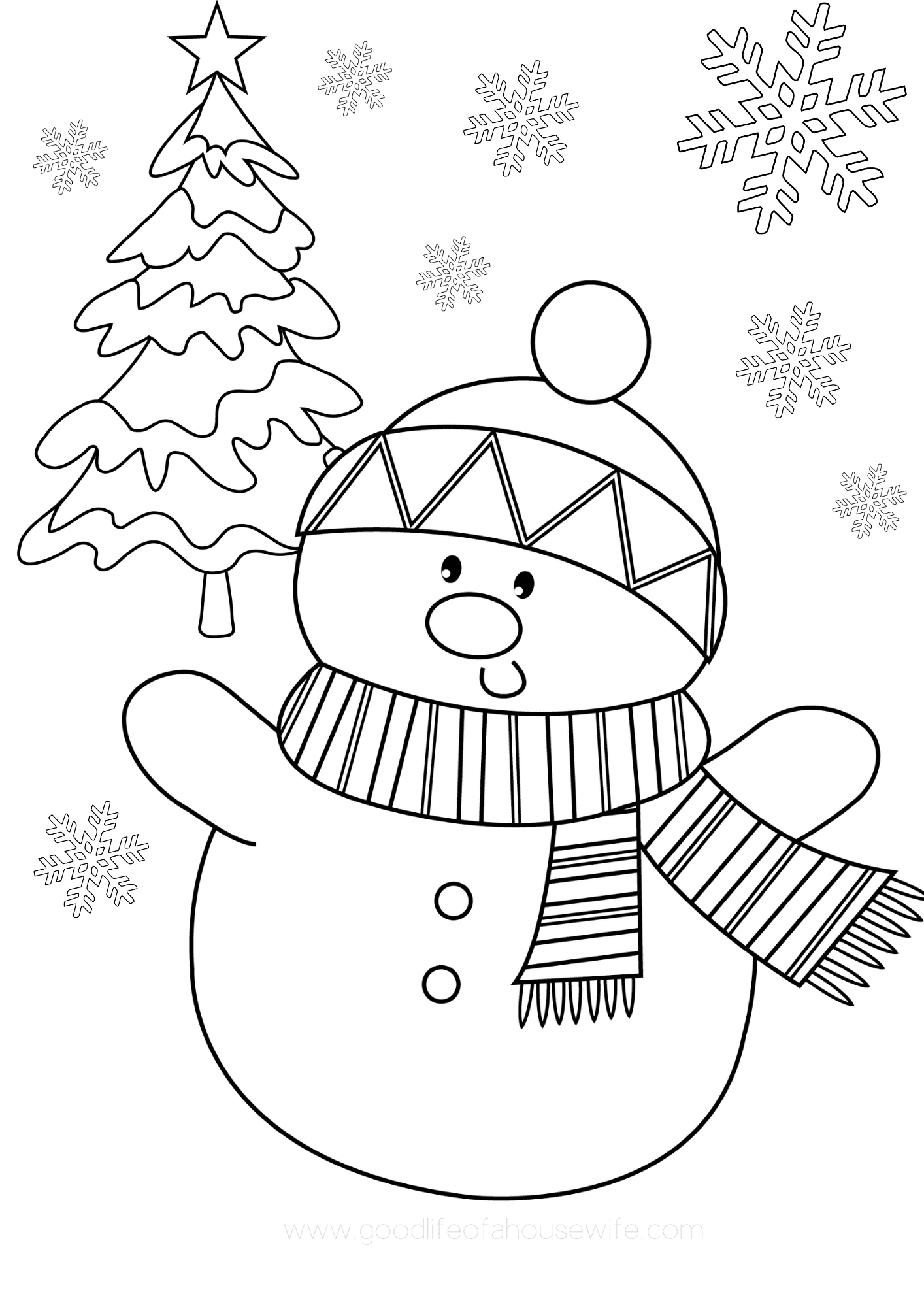 free printable christmas coloring sheets