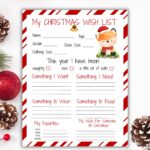 Christmas Wish List Printable Letter To Santa Printable Holiday Wish List Christmas Activity My Wish List Kids Wish Holiday Wishlist Etsy