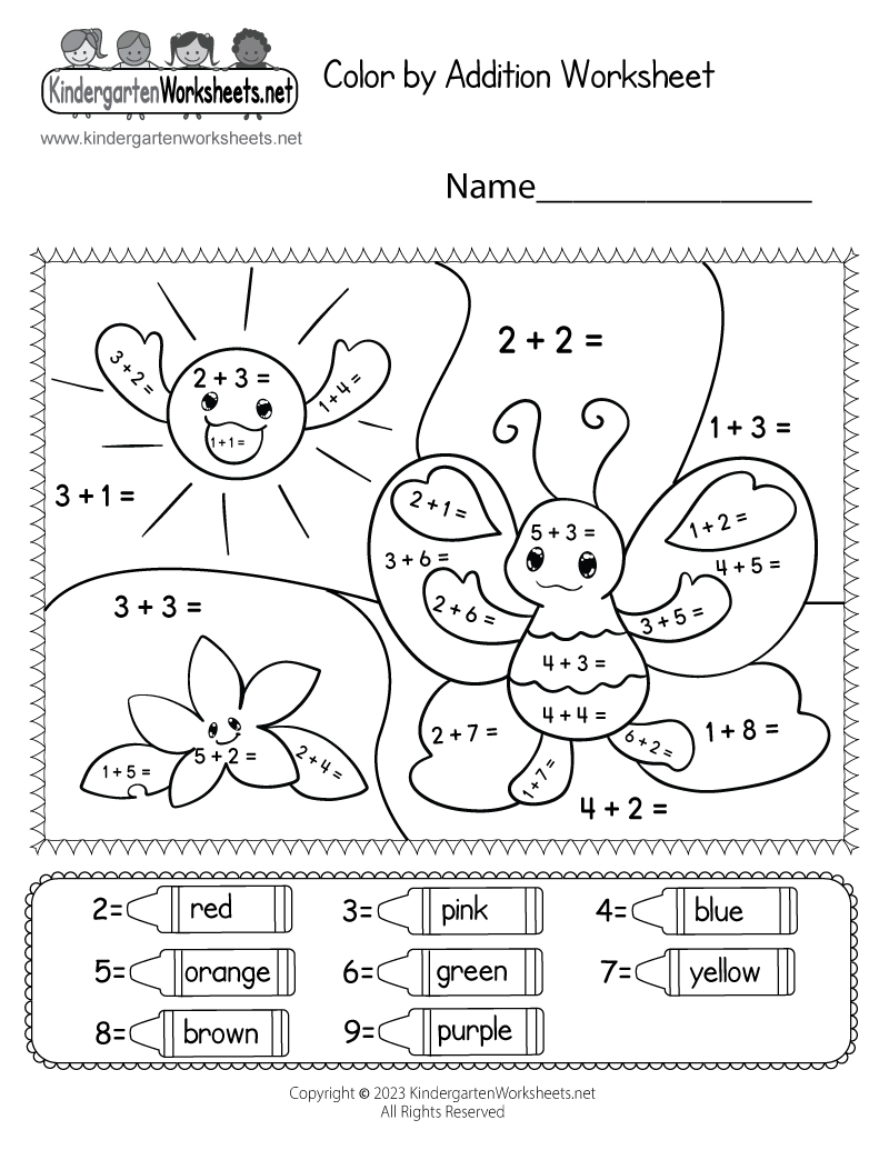 free printable addition worksheets