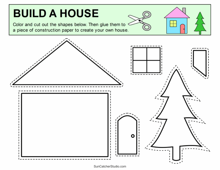 Cut And Paste Worksheets Printable Activities For Kids Free Printables Monograms Design Tools Patterns DIY Projects