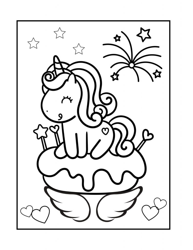 free printable unicorn coloring pages