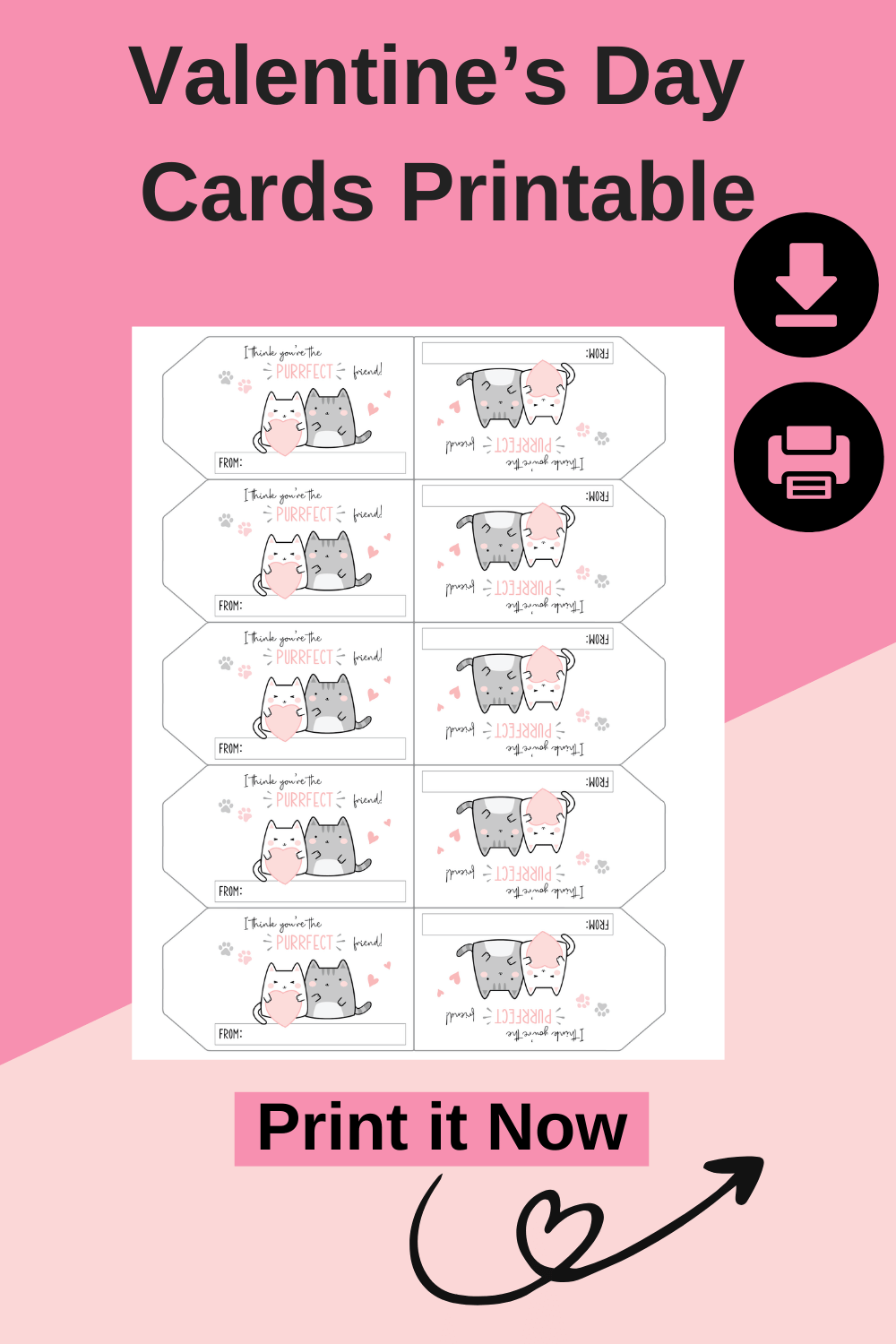 free printable valentines day card