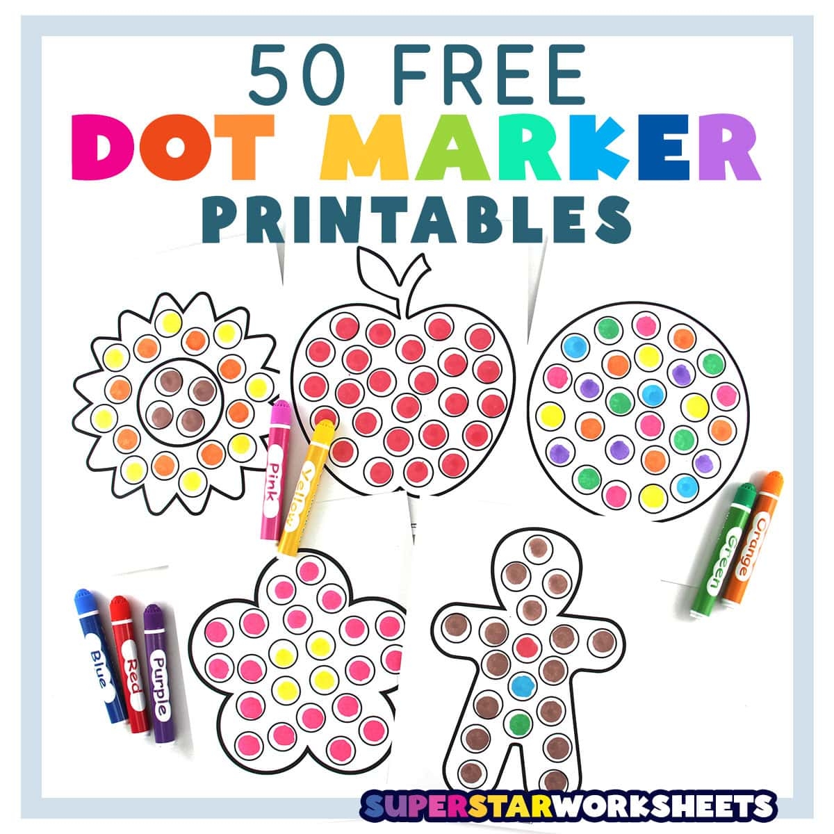 free dot marker printables