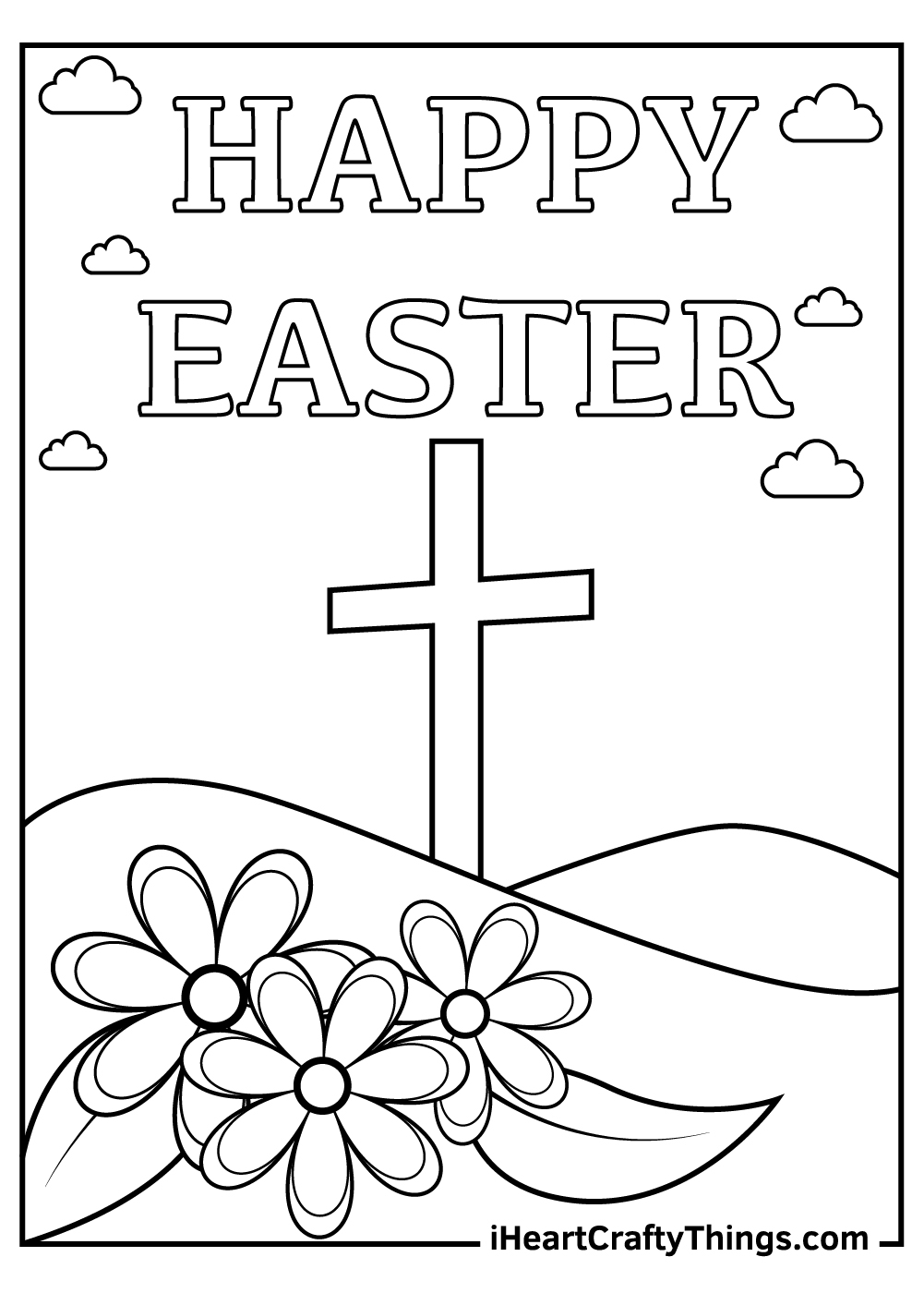 free printable easter color pages
