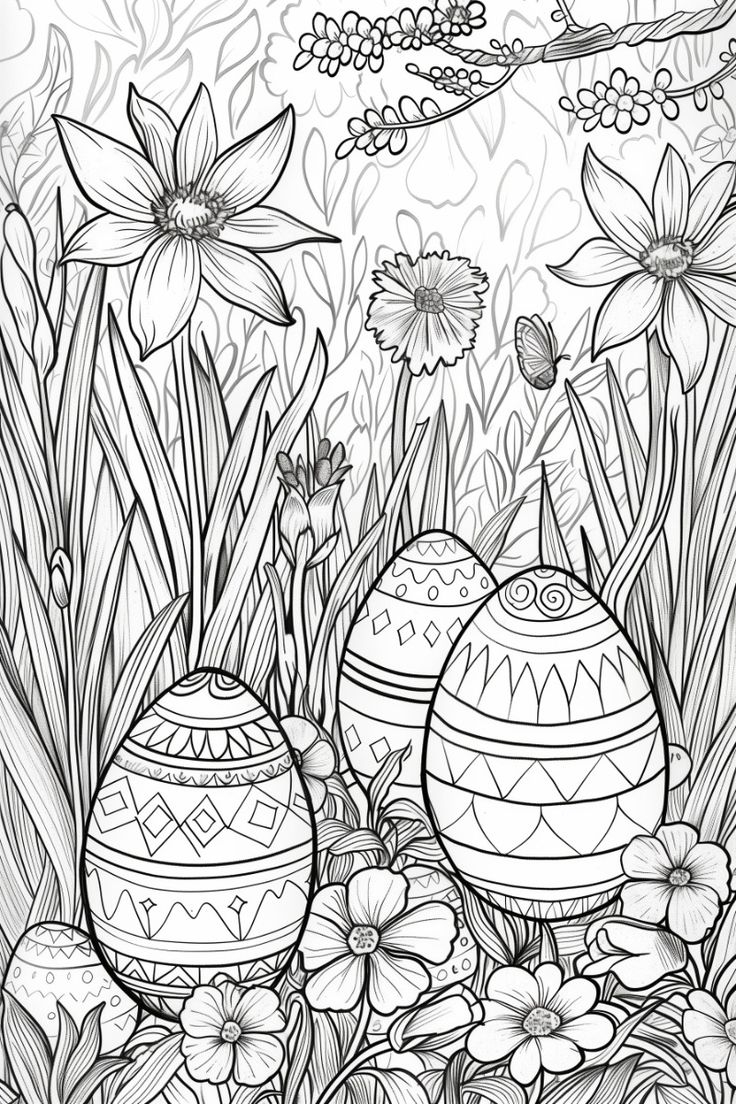 free printable easter coloring pages