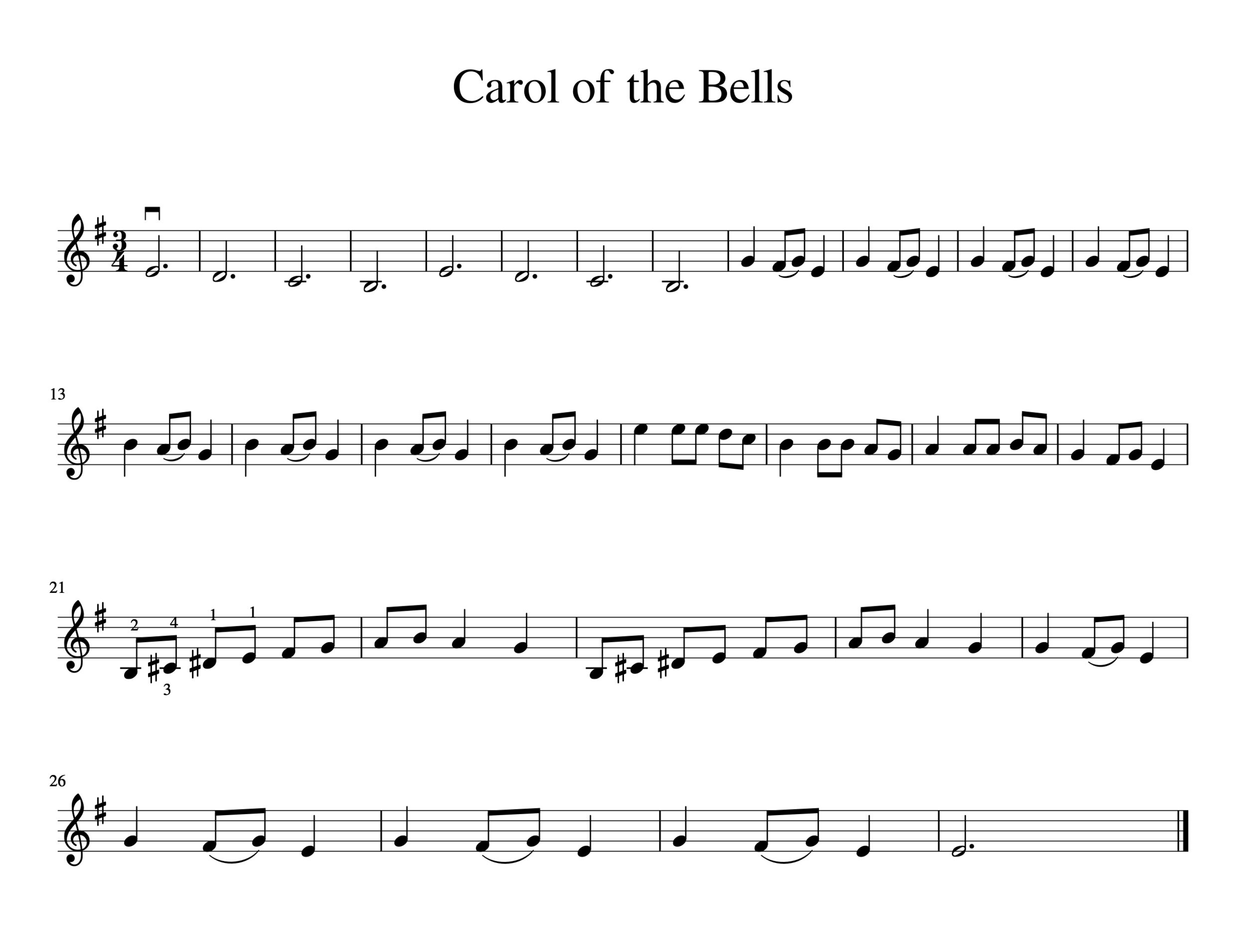 Easy Christmas Songs For Violin Free Sheet Music Meadowlark Violin Studio