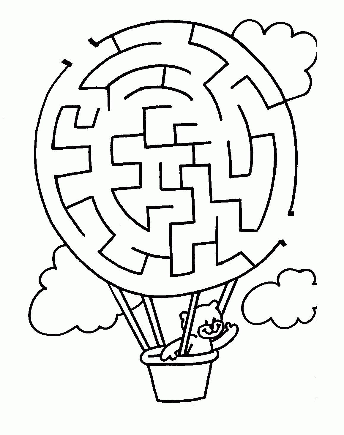 Easy Mazes Printable Mazes For Kids Best Coloring Pages For Kids Worksheets Library