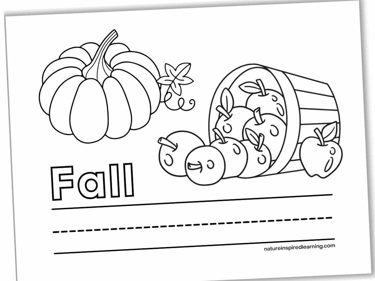 free printable fall coloring pages for preschoolers