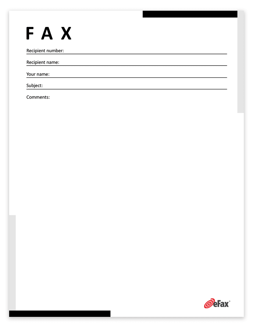 free printable fax cover letter