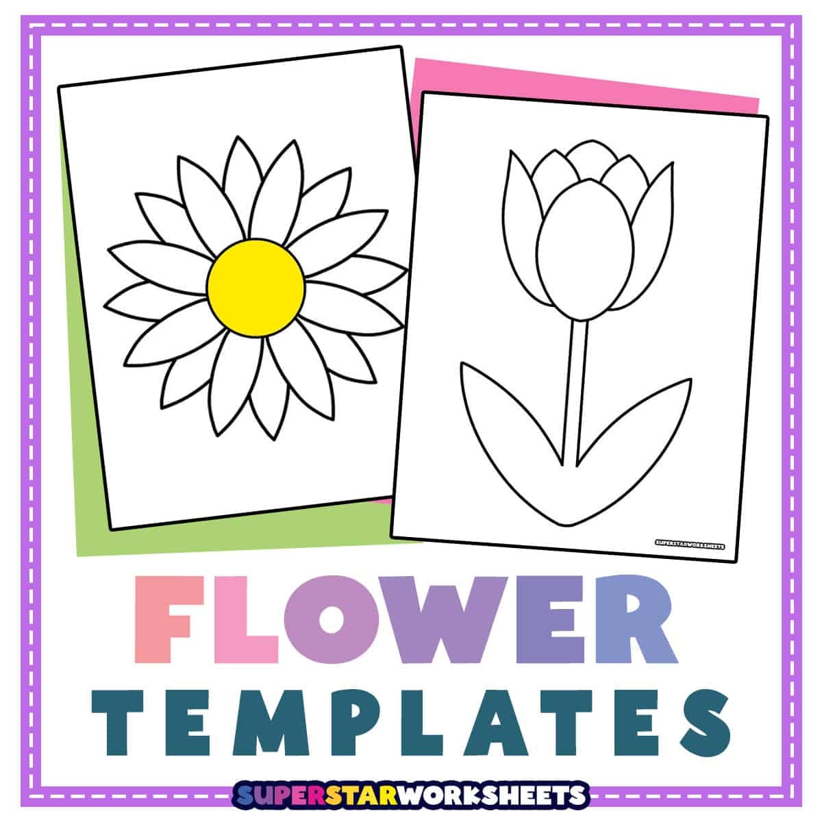 Flower Templates Free Printables Superstar Worksheets Flower Templates Free Printables Superstar Worksheets