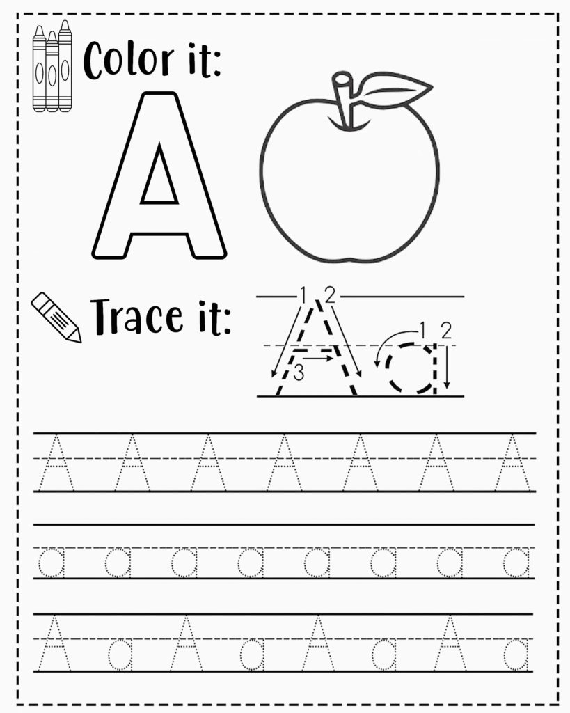 free printable alphabet tracing