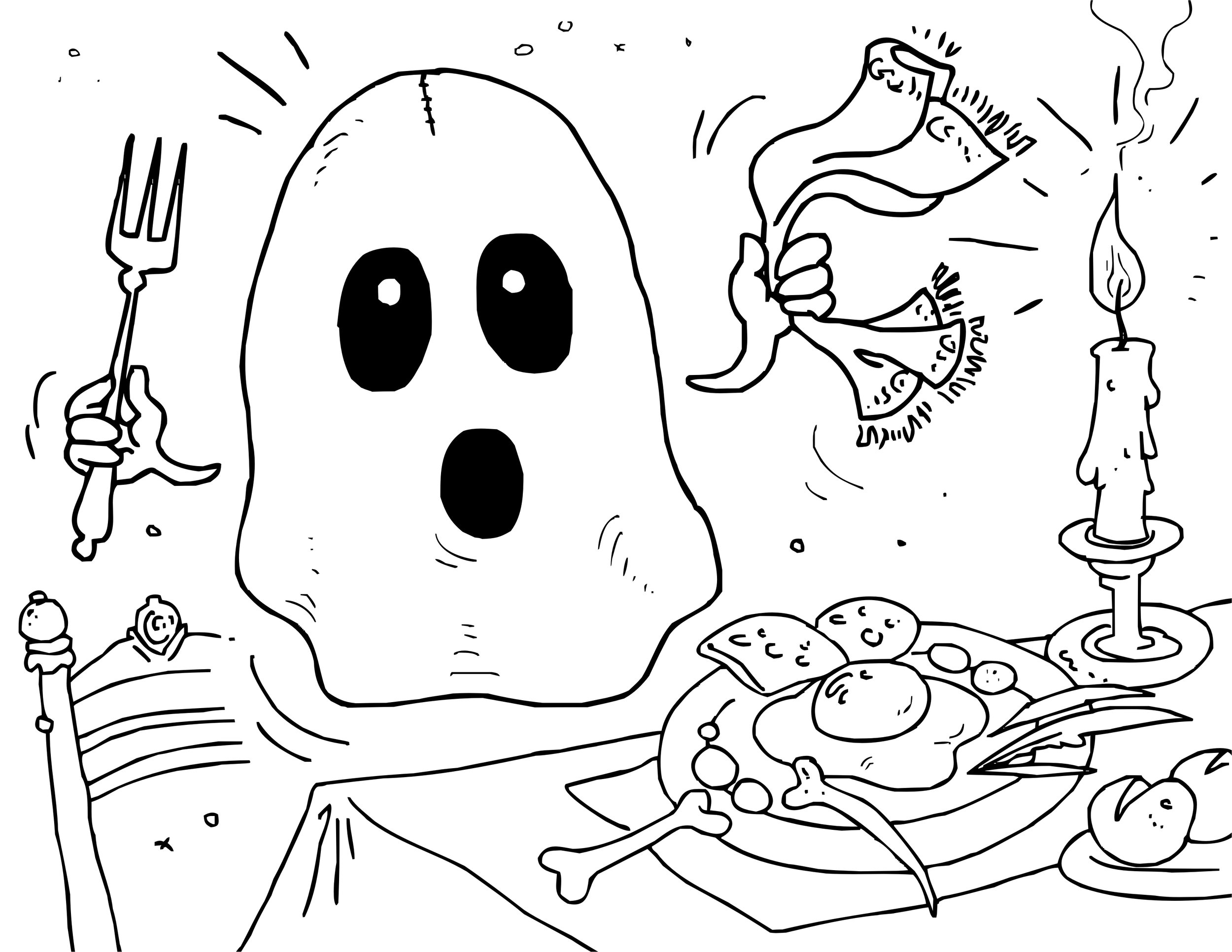halloween color pages free printable