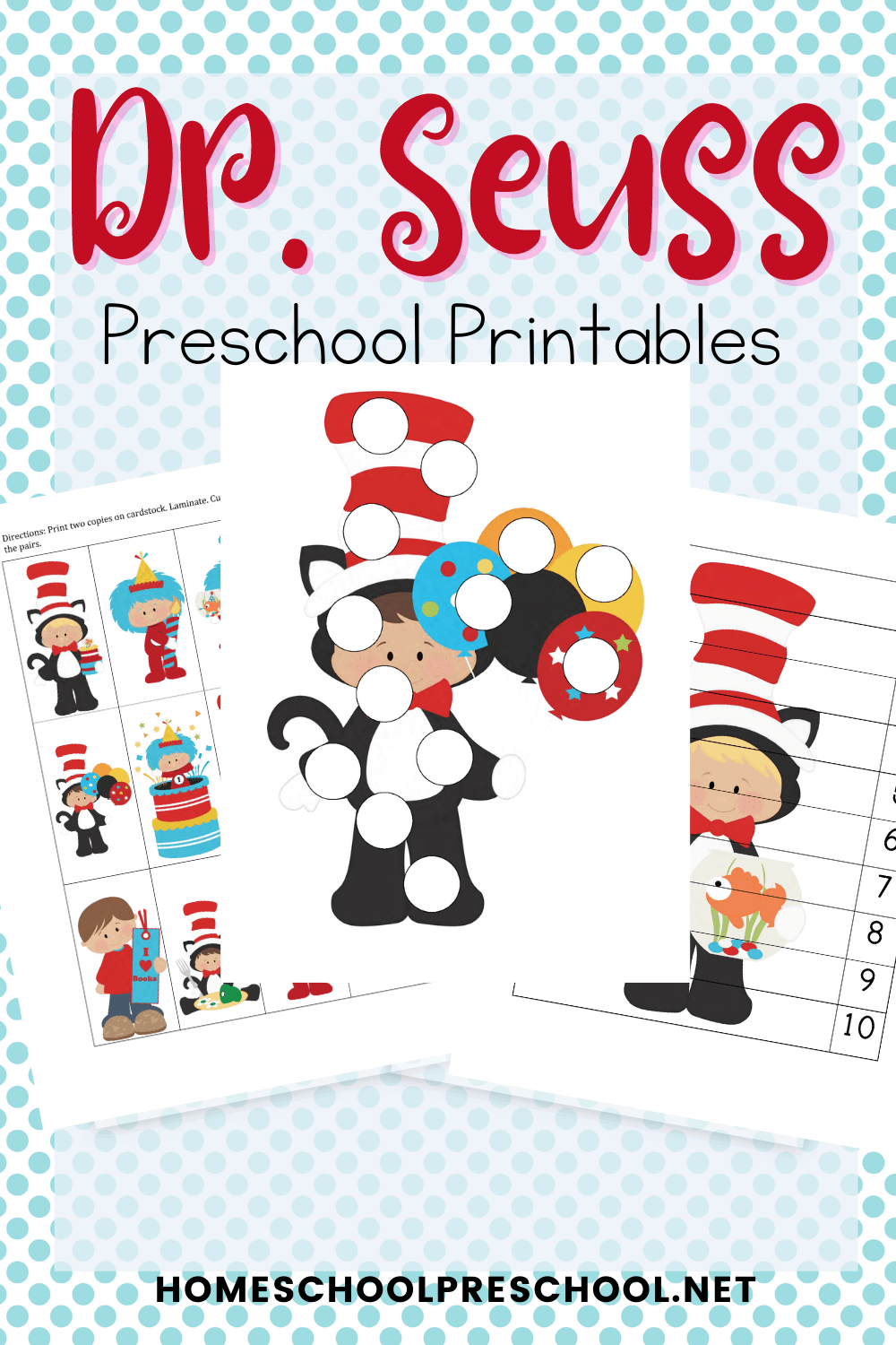 dr seuss free printables for preschool
