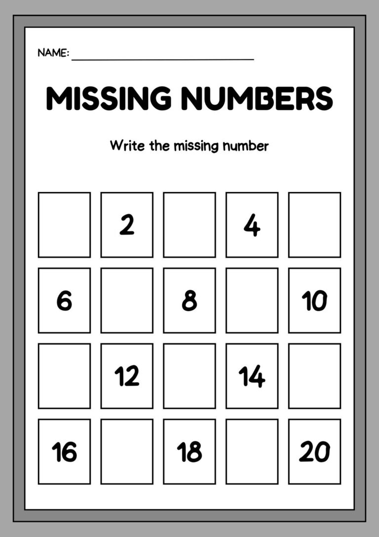Free Editable Kindergarten Worksheet Templates Canva