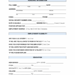 Free Job Application Forms 2 PDF Word EForms