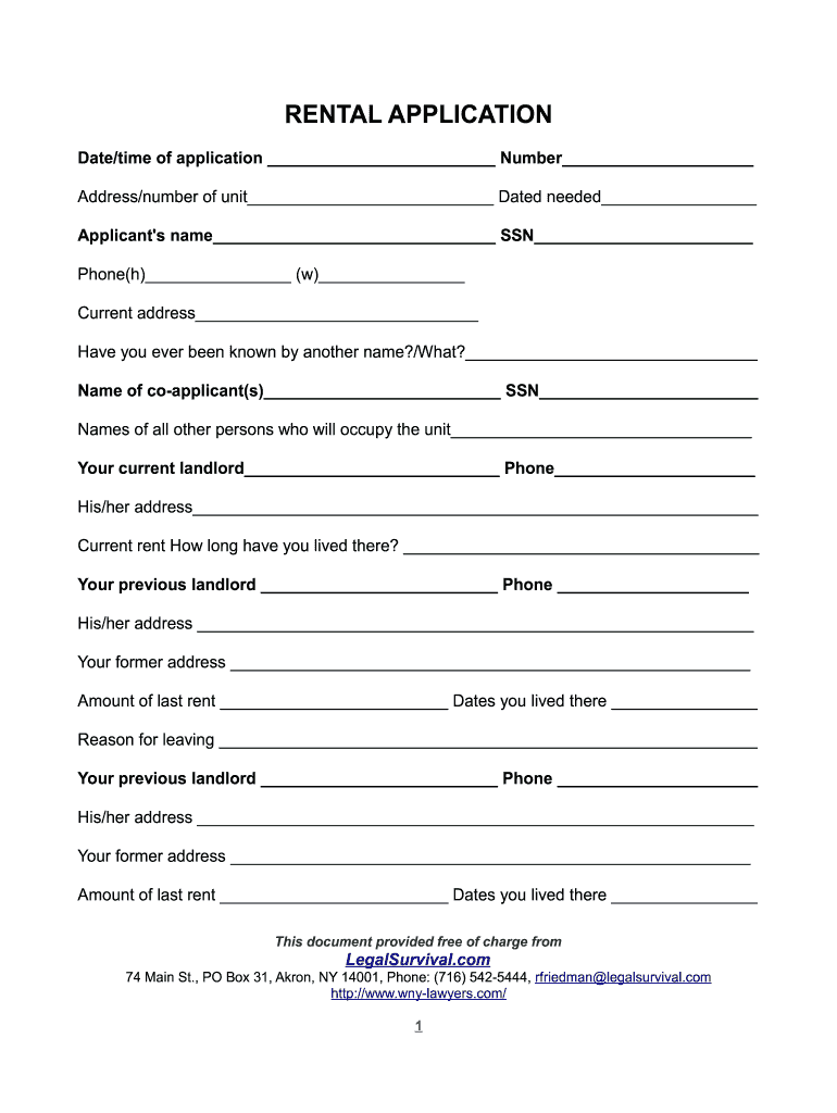 rental agreements printable free