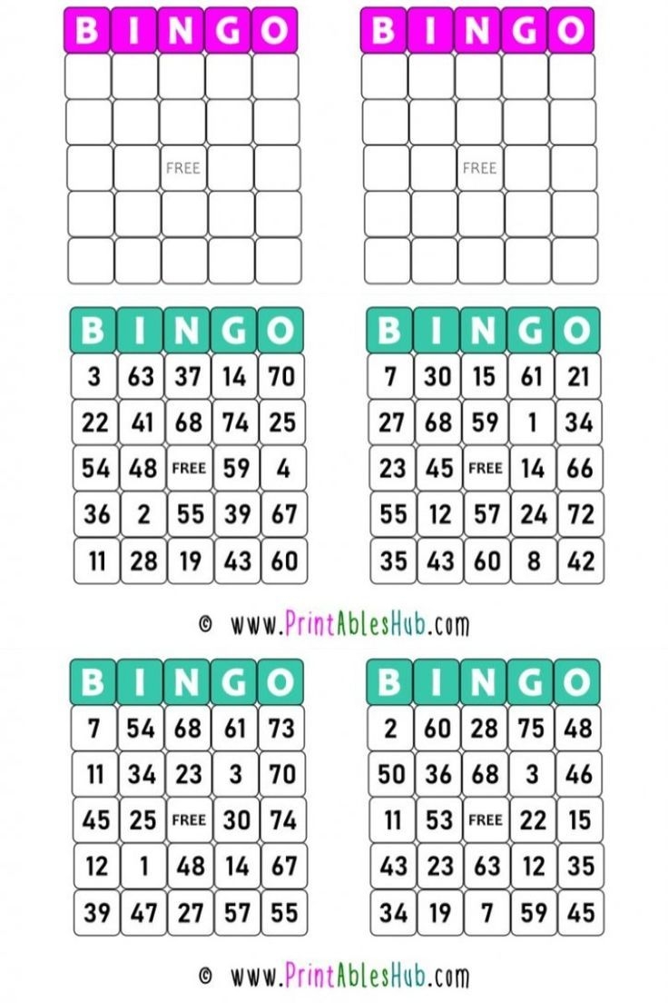 Free Printable Bingo Cards 1 75 PDF Included With Blank Template