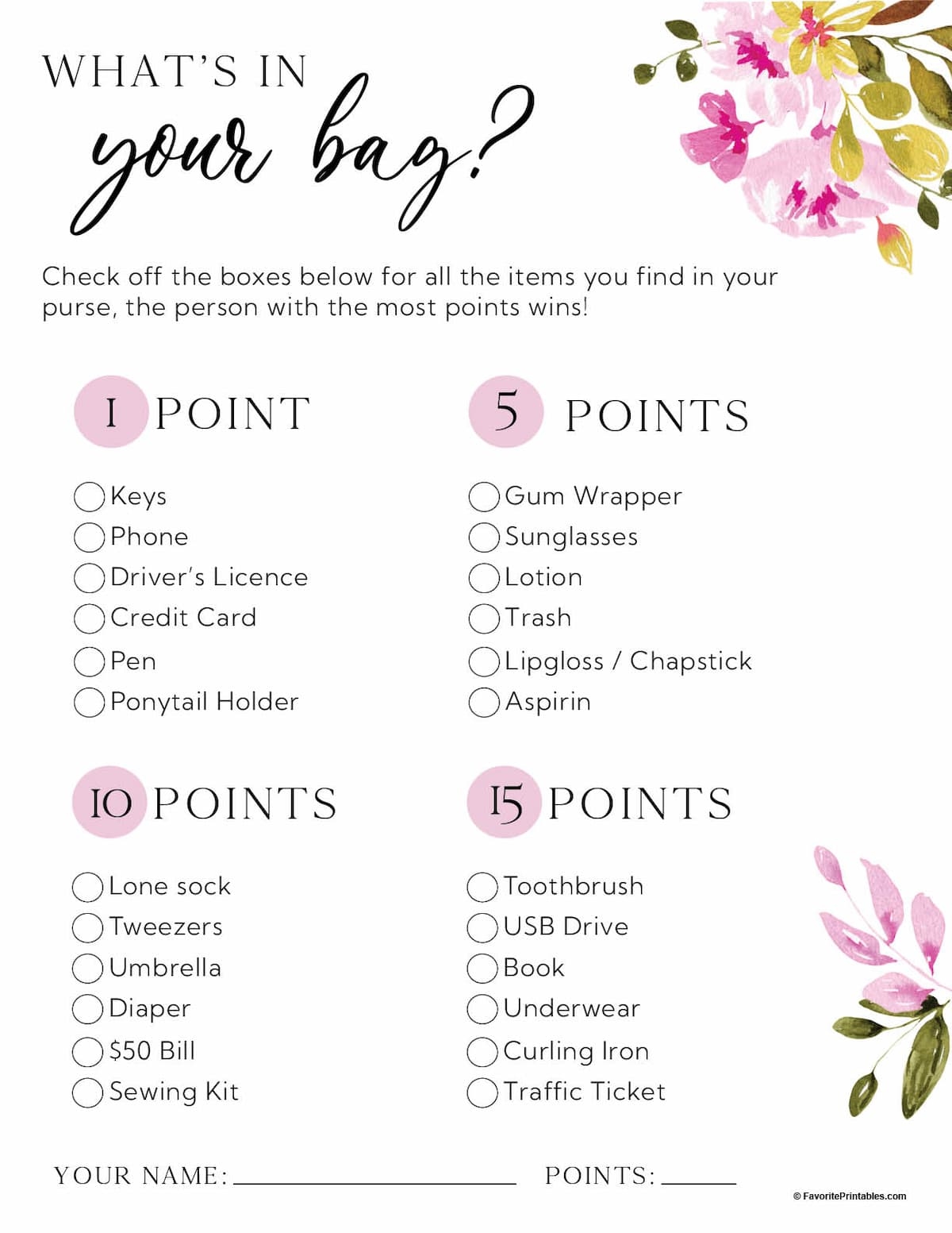 free printable wedding shower games