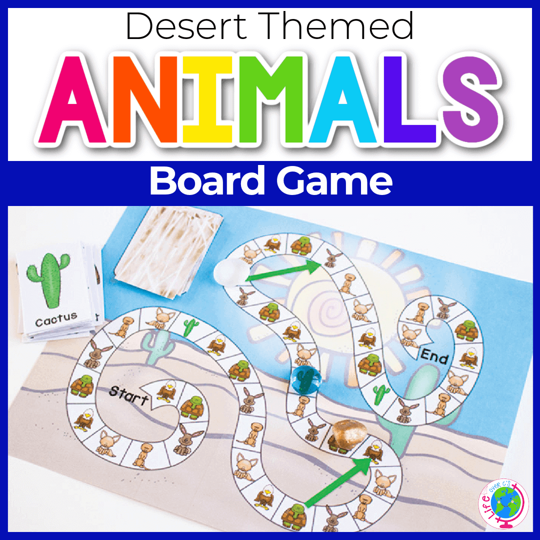 Free Printable Desert Animal Game For Preschoolers