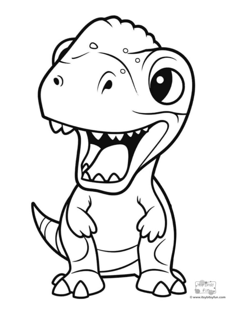 dinosaur coloring pages printable free