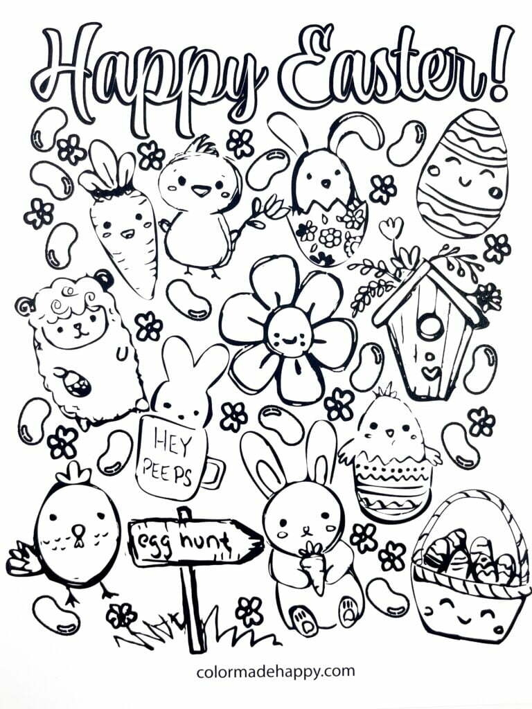 free printable coloring pages easter