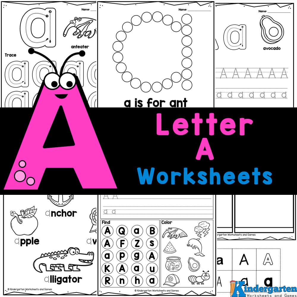 free printable a worksheets for preschoolers