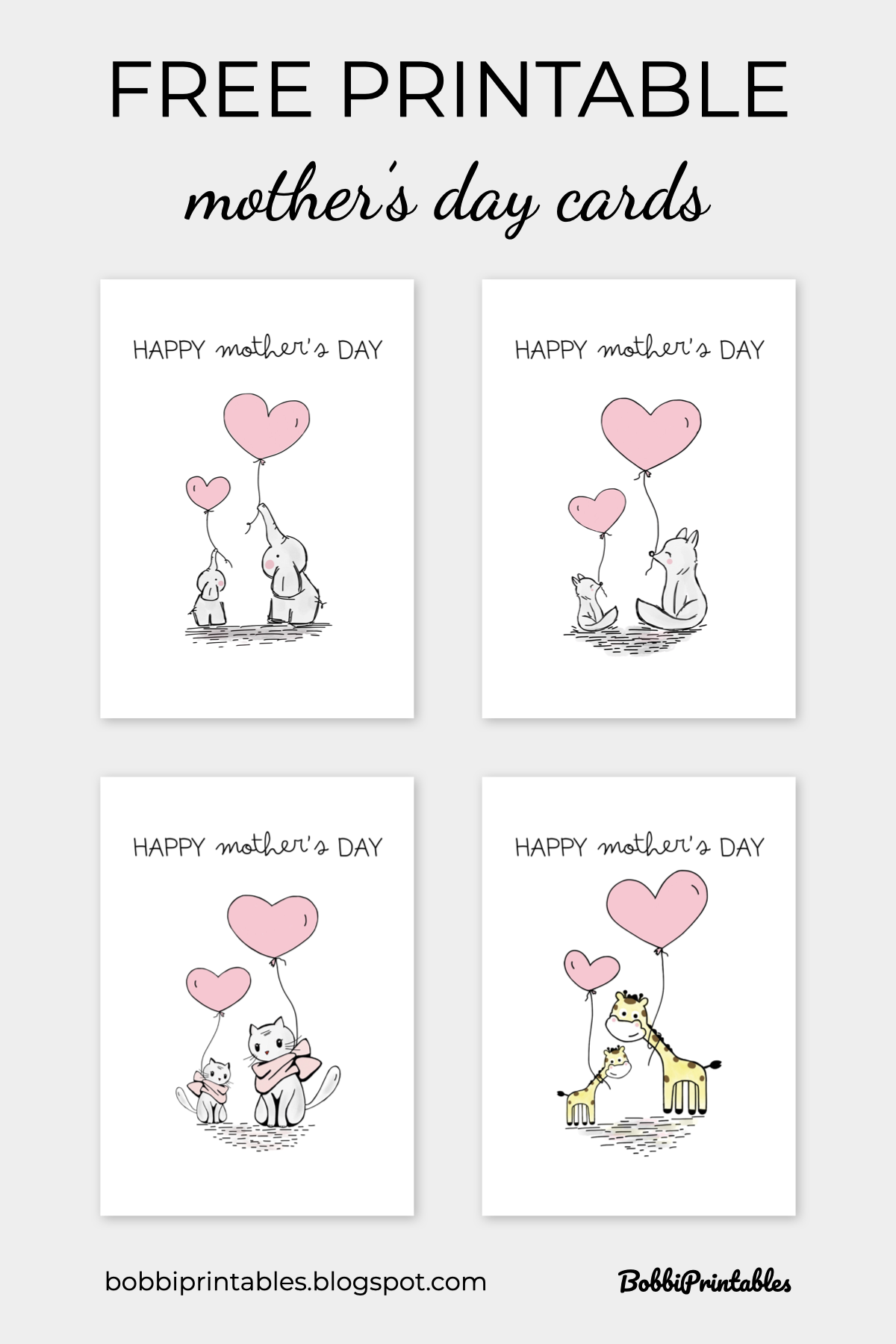 free printable mother's day cards