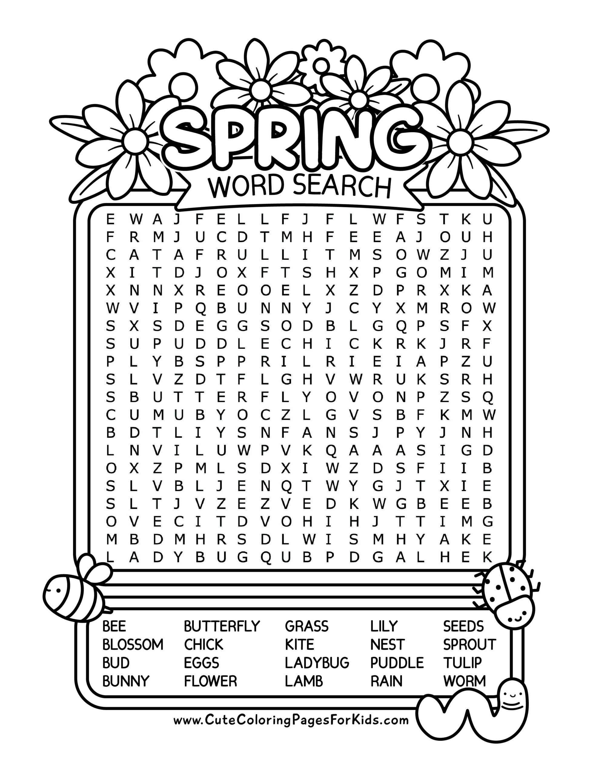 free printable word finds