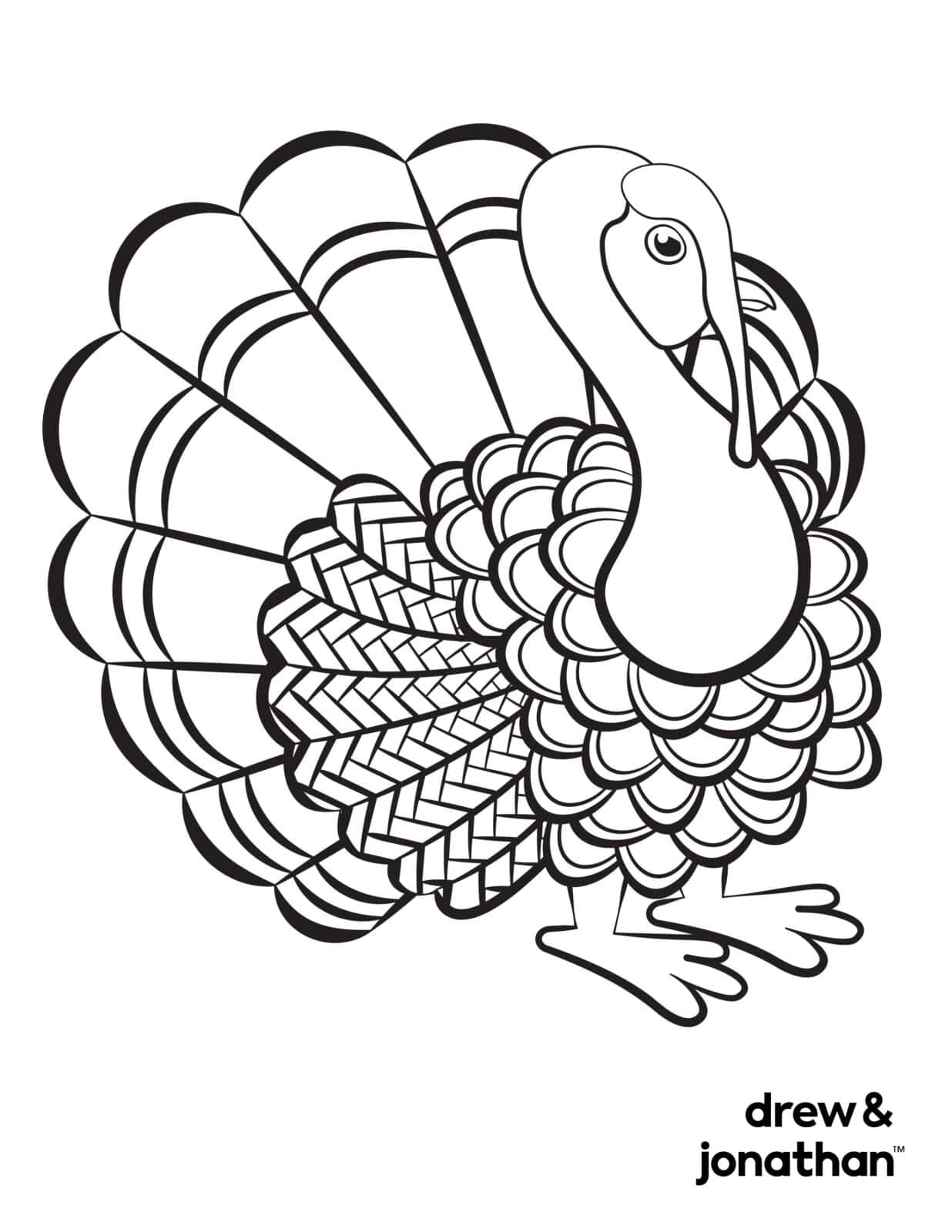 free printable cute thanksgiving coloring pages