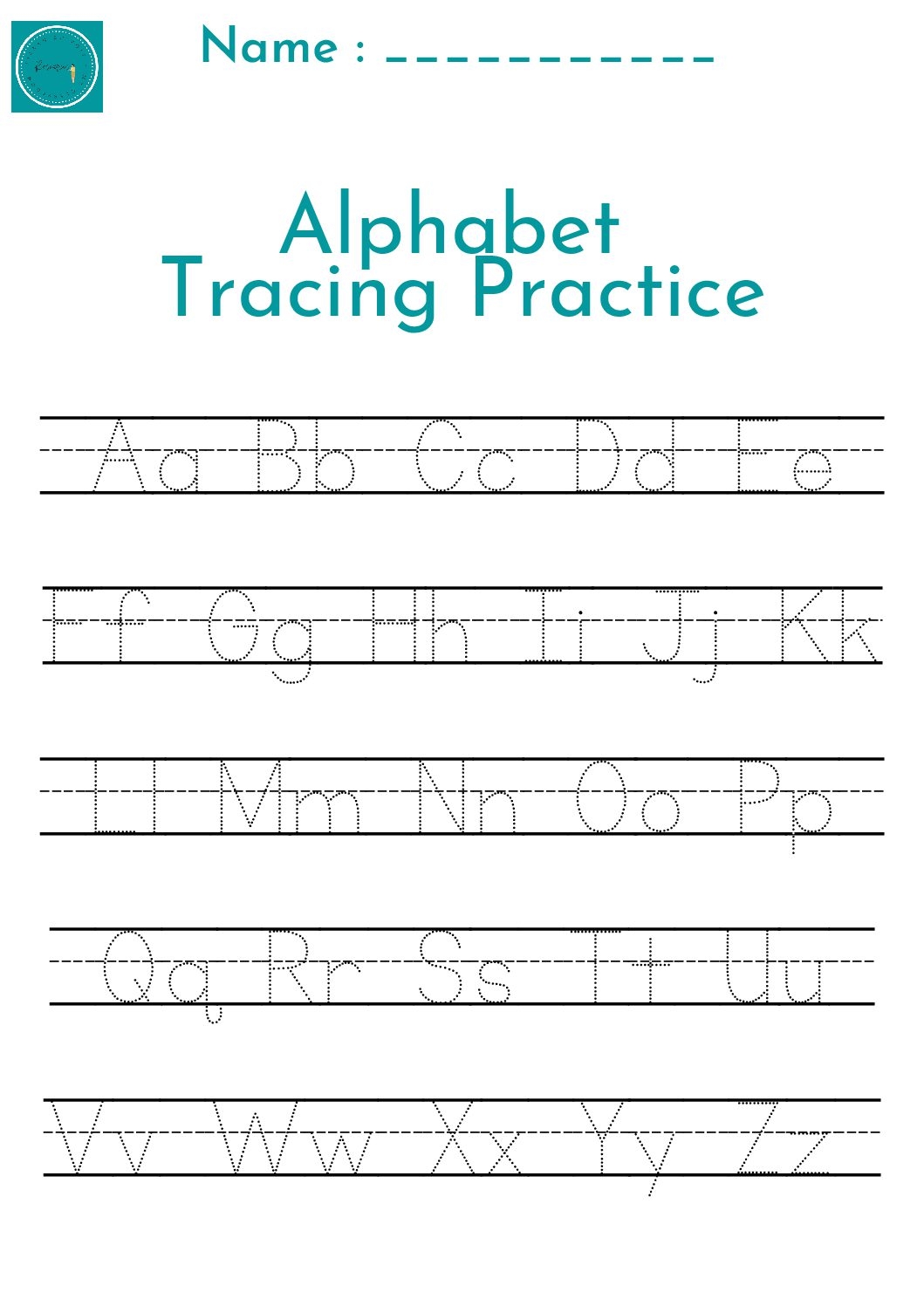 tracing letters of the alphabet free printables