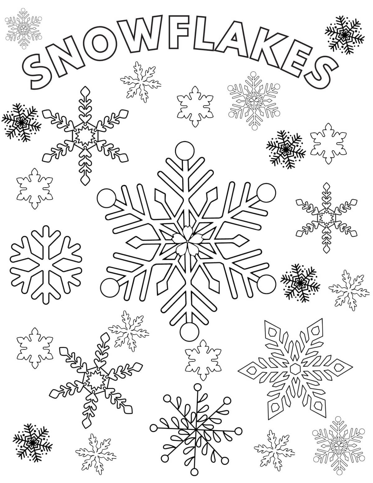 winter coloring pages free printable