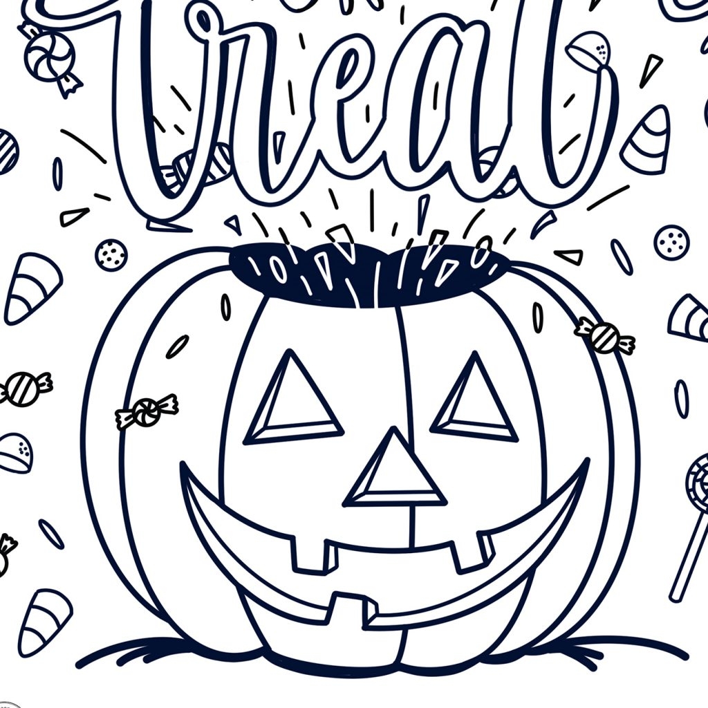 free halloween coloring sheets printable