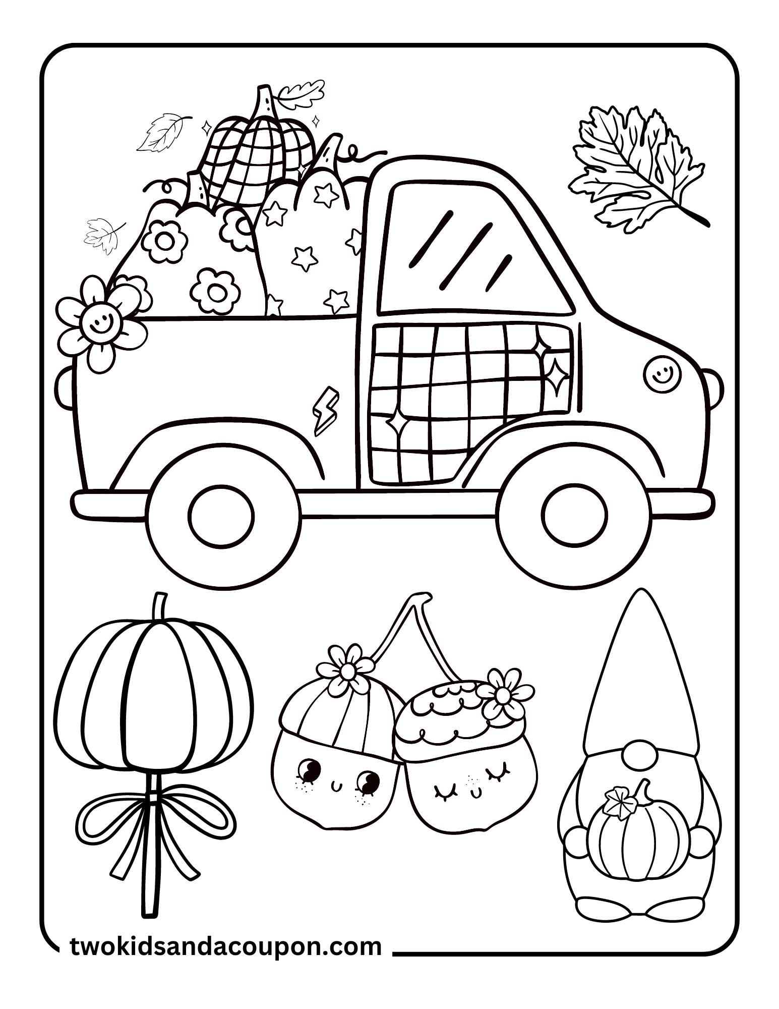 fall coloring pages printable free