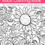 Grab This Free Printable Spring Adult Coloring Book No Strings Attached Pretty Opinionated