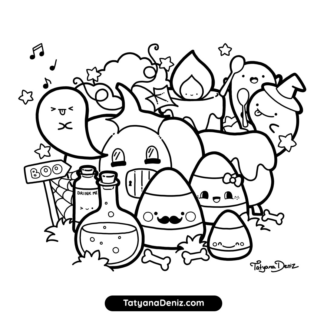 free coloring pages for halloween printable
