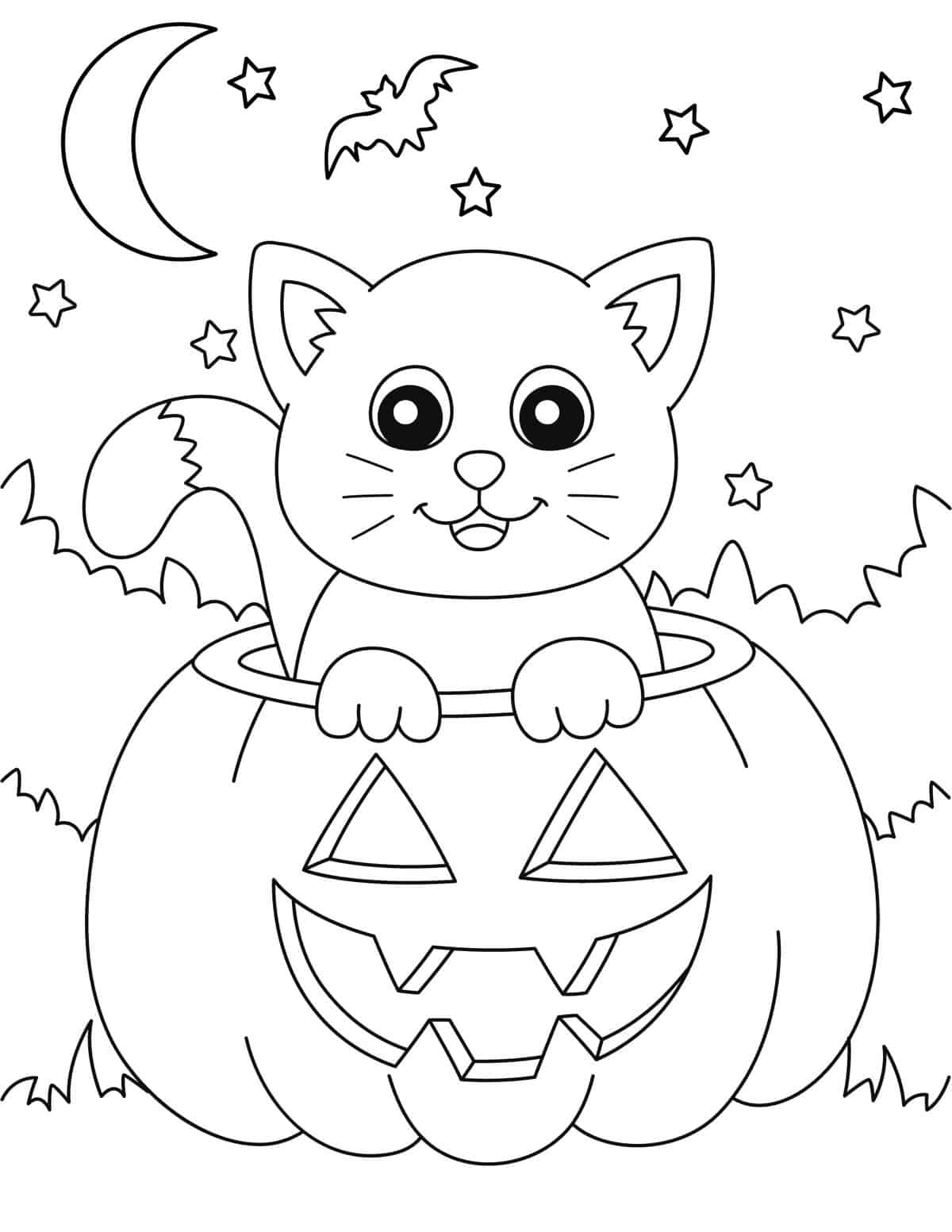 free halloween printable coloring pages