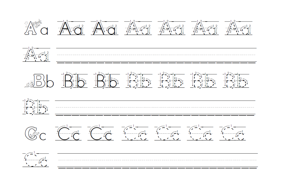 preschool writing practice printables