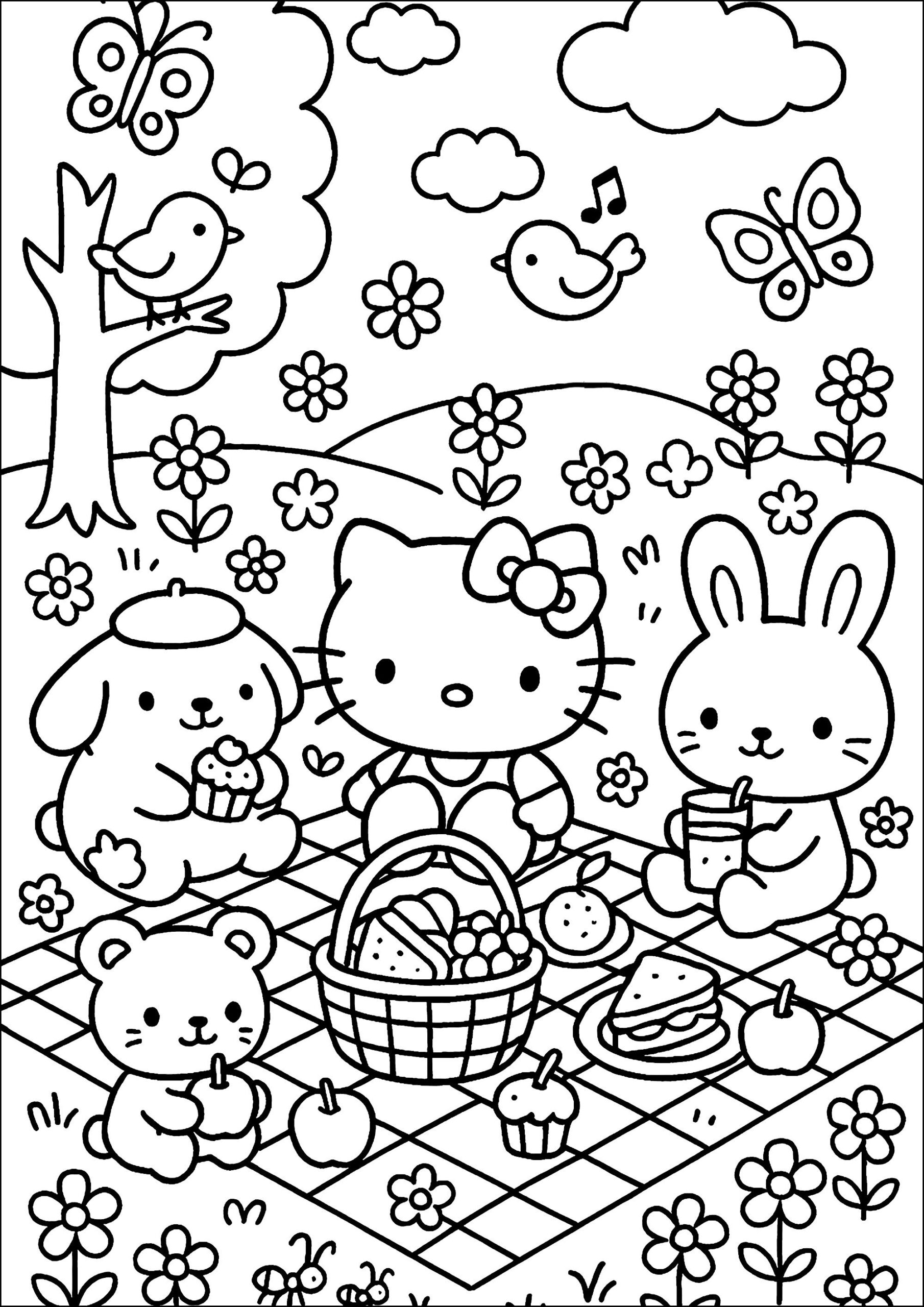 free coloring hello kitty printable free coloring hello kitty printable