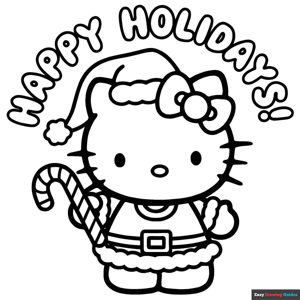 hello kitty free printable coloring pages