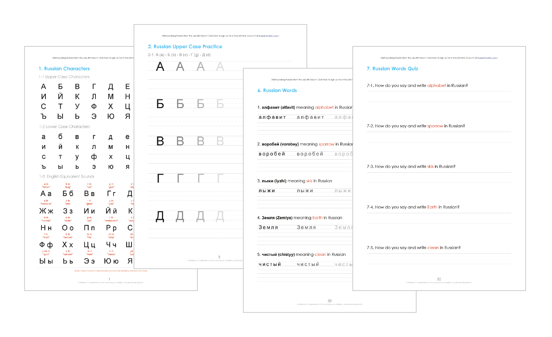 Learn The Russian Alphabet With The Free EBook RussianPod101